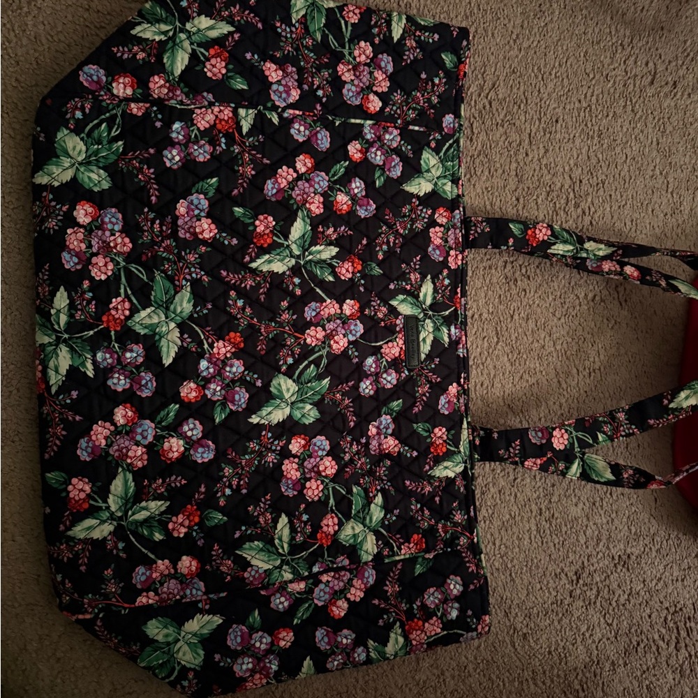 Floral Quilted Tote Bag